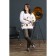 Female trousers, size 56, brown color
