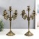 Summary Metal for 5 candles "Royal" Golden Patina 43x29x29 cm