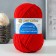 Yarn "promising" 50% merino wool, 50% acrylic volume 270m/100g (06 red)
