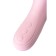 Vibro -roller with a caressing tongue Jos Orali, 22 cm, silicone, pink color