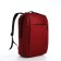 Youth backpack made of textiles, external pocket, red color