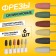 Silicone cutters for polishing, in a package, 6 pcs, d = 10 mm, multi -colored
