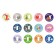 Set of stickers "My first..." 13 pieces