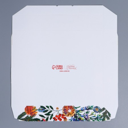 Folding box "New Year's botanist", 20 x 20 x 4 cm, New Year-5