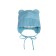 A cap on ties with ears children's Amarobaby Pure Love Bear, with a lining, size 44-46 cm, blue color