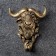 Figure hook "buffalo" bronze 7x10x12cm