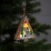 Christmas tree toy "Christmas tree with a snowman", from batteries, a glow of warm white