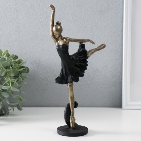 Polystone souvenir "Dancing ballerina" bronze with black 19x7x28 cm