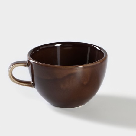 Porcelain coffee coffee "Watercolor", 320 ml, brown color-1