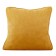 Decorative pillowcase "Tina", size 45x45 cm, yellow color