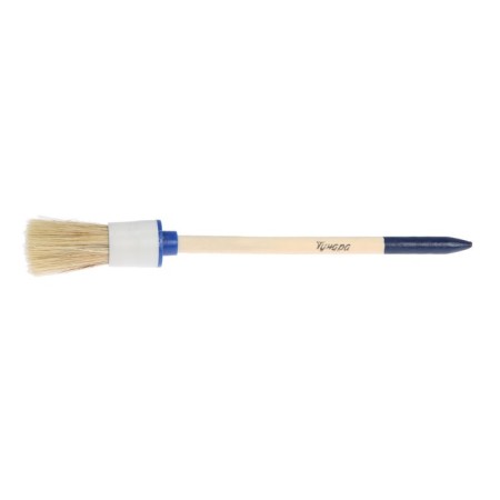 Round tundra, natural bristles, wooden handle, No. 4, 25 mm-3