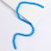 Beads made of natural stone "Cat Eye" set of 50 pcs., 1 pc. - 8 mm, blue
