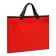 Portfolio with 1 department of Calligrata A4, textiles on lightning with handles, with pockets, red
