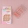 Nyudovnaya patch nails, 24 pcs, adhesive plates, square shape, glossy color light-beige
