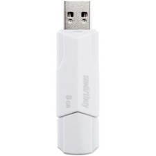 Flash drive Smartbuy 8GBCLU-W, 8 GB, USB2.0, th Up 25 MB/s, PLO up to 15 Mb/s, white