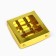 Box for sweets "golden", 14.7 x 14.7 x 3.5 cm