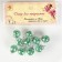 Suspension decorative for creativity glass "ball - stars" d = 1.6 cm set 10 pcs