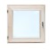 Window, 50 × 50cm, double glass of linden