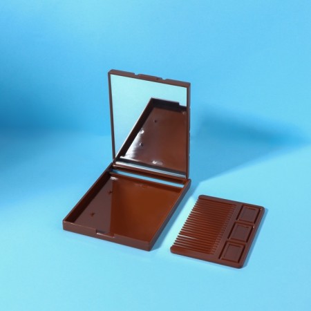 Folding mirror "Chocolate miracle", with a comb, 8.5 × 6 cm, color mix-2