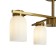 Suspended lamp Freya Fr5446PL-04BS1 Kamelia, 550x400x290 mm, E14, 4x40W, brass color