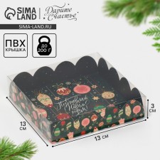 Box for confectionery products with PVC cover 