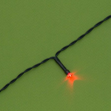 Garland "thread" 20 m, dark thread, 200 LED, glow of multi, 2 modes, solar battery-8