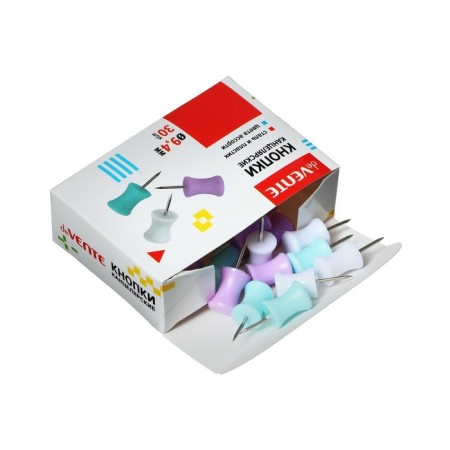 Power buttons color, 30 pieces, Devente D-9.4mm, cardboard box-1