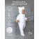 Combineson children's demi -season Amarobaby Spring, height 68 cm, white color