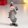 Polystone souvenir "Snowman in a knitted outfit and cap" MIX 9.3x4.3x2.5 cm