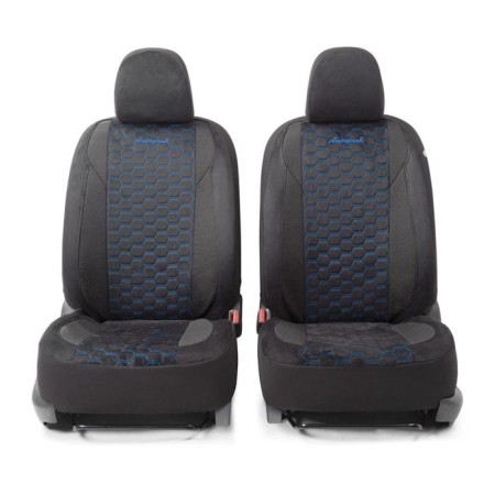 Alcantara Autorekhli Alcantara with a contrasting stitching, 5 mm foam, 3D, 15 objects, 5 head restraints, 2 pockets, 4 lightning, 4 end valves, Airbag black-blue-1