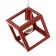 Bayerlux suspension lamp Bayerlux "Square" 1x40W E27 red 16x16x18-116 cm