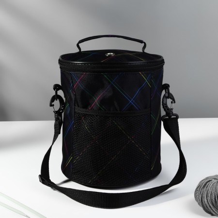 Folloer Bag "Neon", 2 adobs, d = 21 cm, 23 cm, black/multi-colored color-2