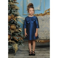 Dress for girls, height 110 cm, indigo color