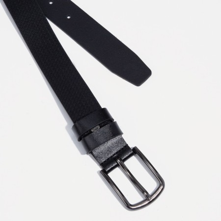 Building belt, width 3 cm, screw, metal buckle, black color-1