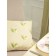 Decorative pillow for zipper Waldsteinia, size 40x40 cm, beige color