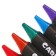 Loars of wax 8 colors, carioca maxi, bright, with the effect of metallic, maxi-triangular case, for dark surfaces