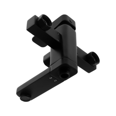 Accoona A6322F bath mixer, silumin, 35 mm cartridge, short spout, black-1