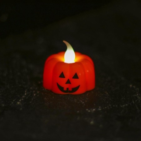 Candle "Pumpkin", LED, species mix-3