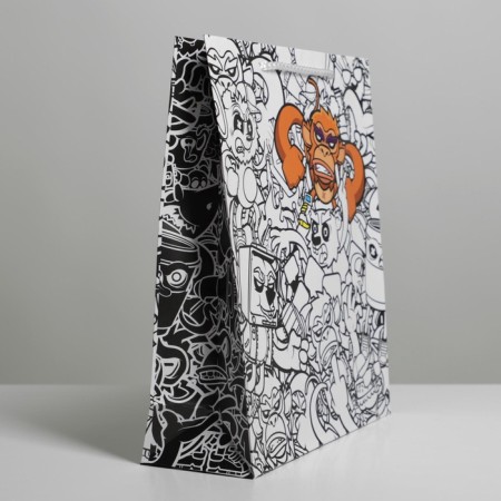 Gift Package Laminated, Packaging, Graffiti, ML 23 x 27 x 8 cm-3