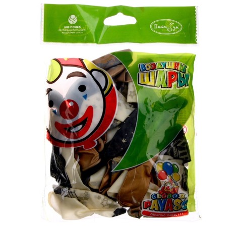 Latex ball 12 "VIP PARTY" Assorted, set 25 pcs., Mix-1