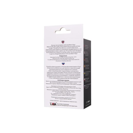 Anal phallimitator A-Toys Rocus, silicone, black color, 15 cm-5