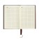 Organizer, A6, 116 sheets, cage, leatherette cover, brown cut, black