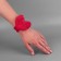 Needle on the bracelet "Heart", 23 × 6 cm, red color