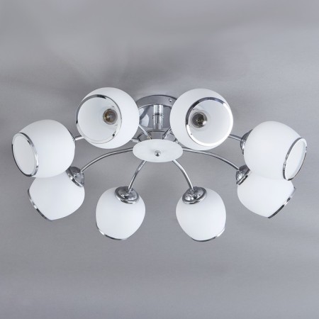 Ceiling lamp 8x60W E27, size 65x65x27 cm-1