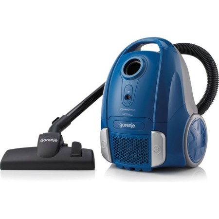 Vacuum cleaner Gorenje VC1411Cmbu, 1400 watts, 2 l, 2 nozzles, cord 5 m, blue