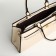 Women's bag with lightning, textura, average size, milk color
