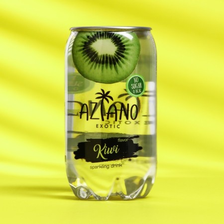 Gas -water water Aziano, kiwi, 350 ml