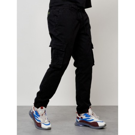 Cargo jeans male, size 50-52, black color-11