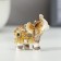 Polystone souvenir "White elephant with a blade of Arab carpet" mix 5.5x5x2.2 cm