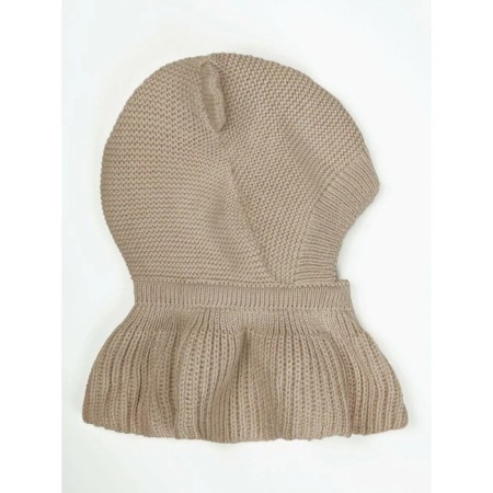 Hat-hat Children's Winter Pure Love Warm, size 44-46, beige color-7